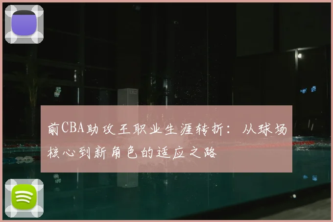 前CBA助攻王职业生涯转折：从球场核心到新角色的适应之路